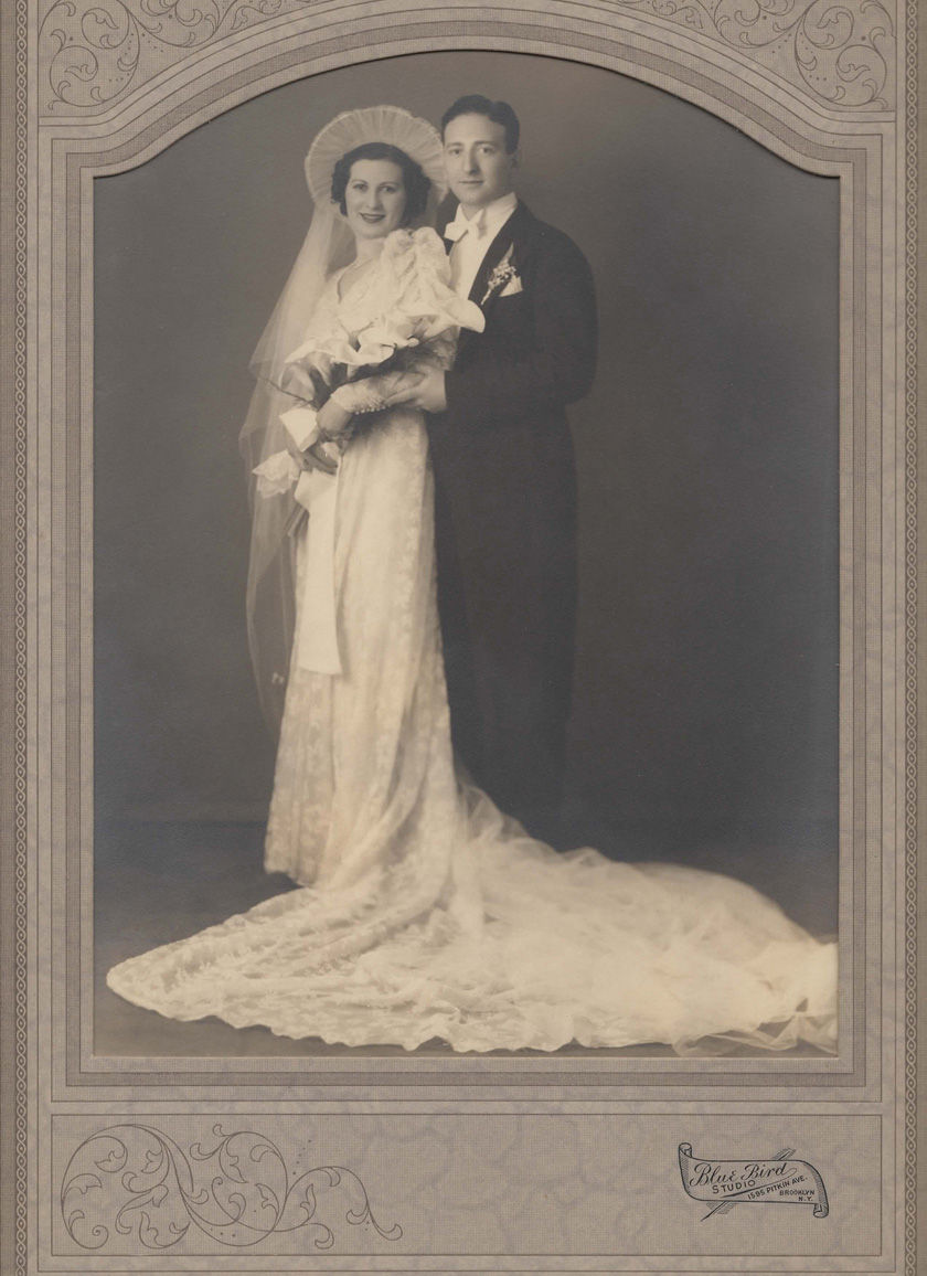 1937 Jerome Thorner and Marcia Shepsman wedding 